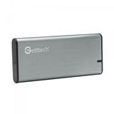 Getttech GCE-M231-01 caja para disco duro externo Carcasa para SSD Aluminio 2.5", Serial ATA III, 5 Gbit/s, Conexión USB