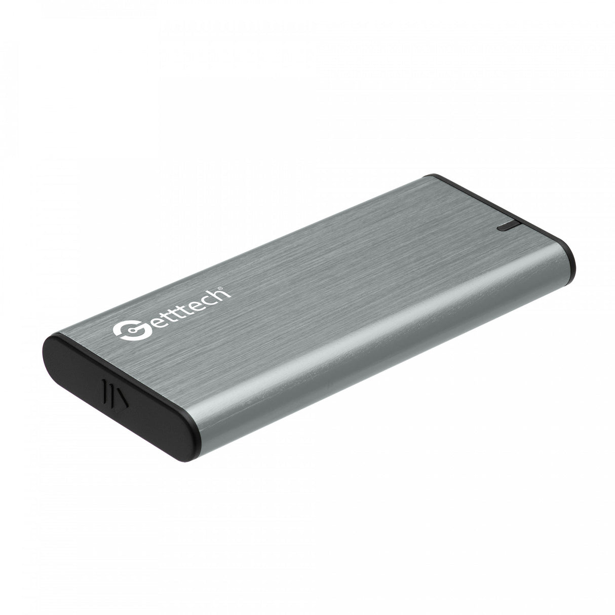 Getttech GCE-M231-01 caja para disco duro externo Carcasa para SSD Aluminio 2.5", Serial ATA III, 5 Gbit/s, Conexión USB