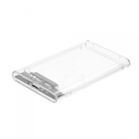 Getttech GCE-U325-01 caja para disco duro externo Transparente 2.5", Serial ATA III, 5 Gbit/s, Conexión USB