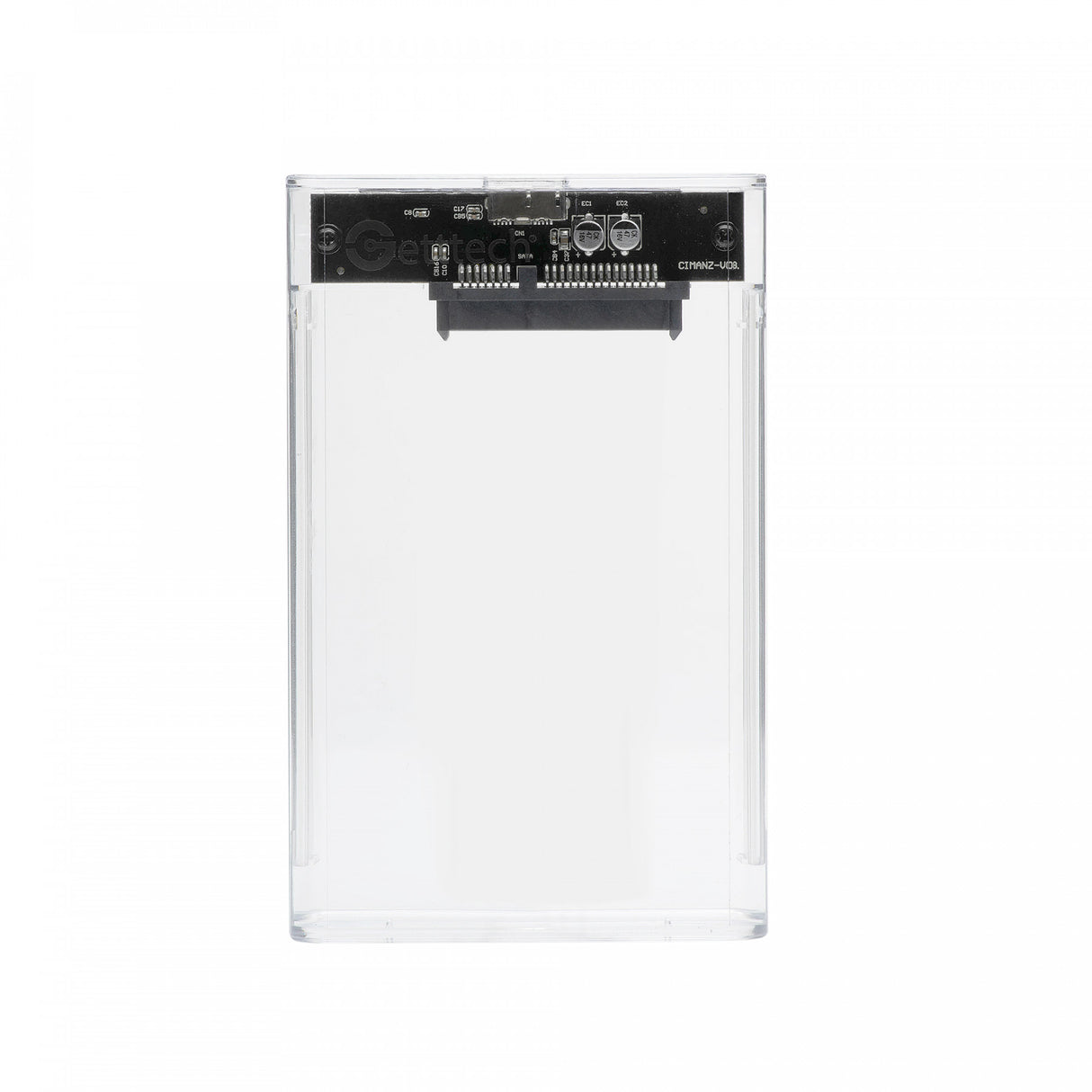 Getttech GCE-U325-01 caja para disco duro externo Transparente 2.5", Serial ATA III, 5 Gbit/s, Conexión USB