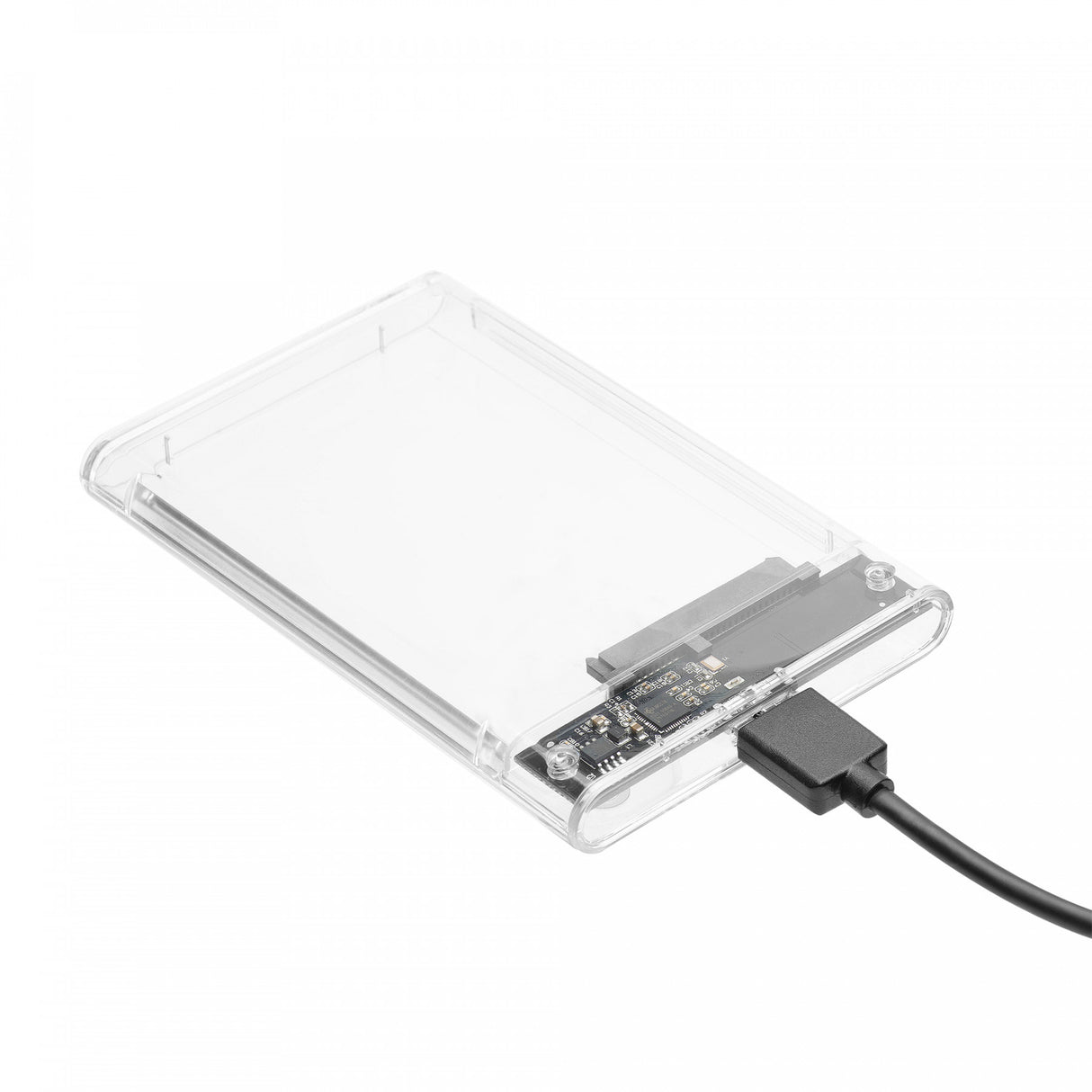 Getttech GCE-U325-01 caja para disco duro externo Transparente 2.5", Serial ATA III, 5 Gbit/s, Conexión USB