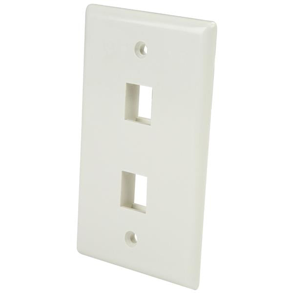 StarTech.com PLATE2WH placas de pared y cubiertas de interruptor Blanco Convencional Cualquier marca RJ-45