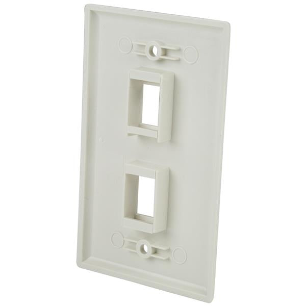 StarTech.com PLATE2WH placas de pared y cubiertas de interruptor Blanco Convencional Cualquier marca RJ-45