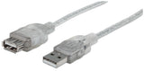 Manhattan Cable de Extensión USB 2.0 de Alta Velocidad Cable USB 2.0 USB A USB A Macho