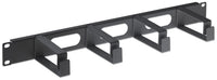 Intellinet Panneau de gestion des câbles 19", 1U, 4 anneaux plastiques longs, noir Accesorios para rack Panel de ge