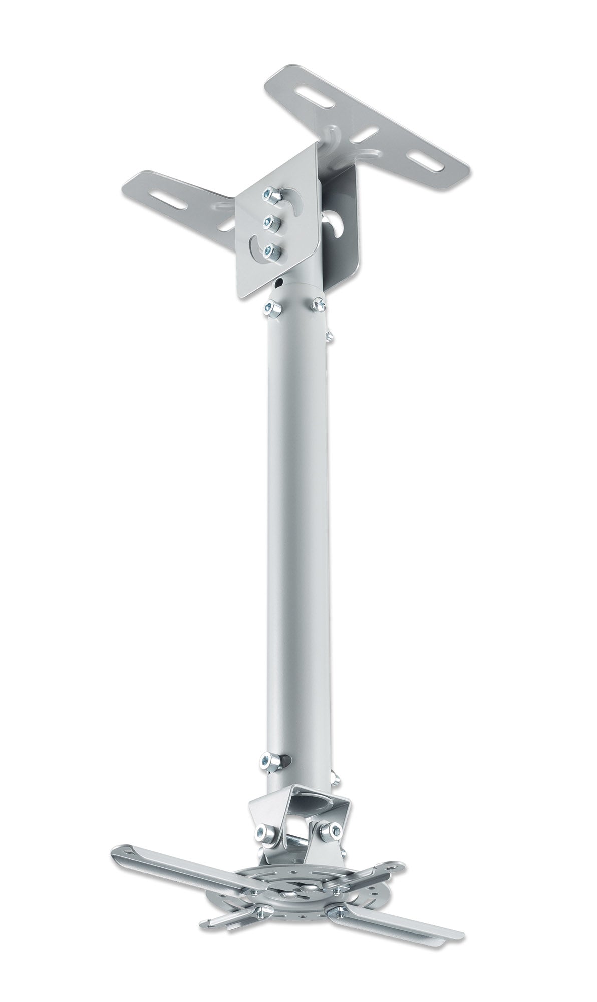 Manhattan Soporte para Proyector, montaje en techo, movimiento articulado, hasta 20 kg, Blanco, Manual, 575 - 825 mm