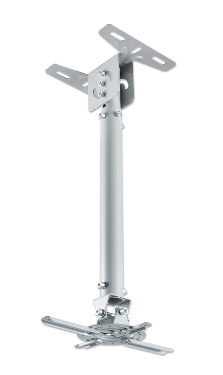 Manhattan Soporte para Proyector, montaje en techo, movimiento articulado, hasta 20 kg, Blanco, Manual, 575 - 825 mm