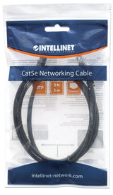 CABLE INT PATCH 1.0M (3.0 F) CAT 5E UTP NEGRO CABLE DE RED
