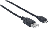 Manhattan Cable para Dispositivos USB Micro-B de Alta Velocidad, Negro