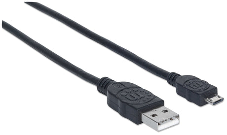 Manhattan Cable para Dispositivos USB Micro-B de Alta Velocidad, Negro