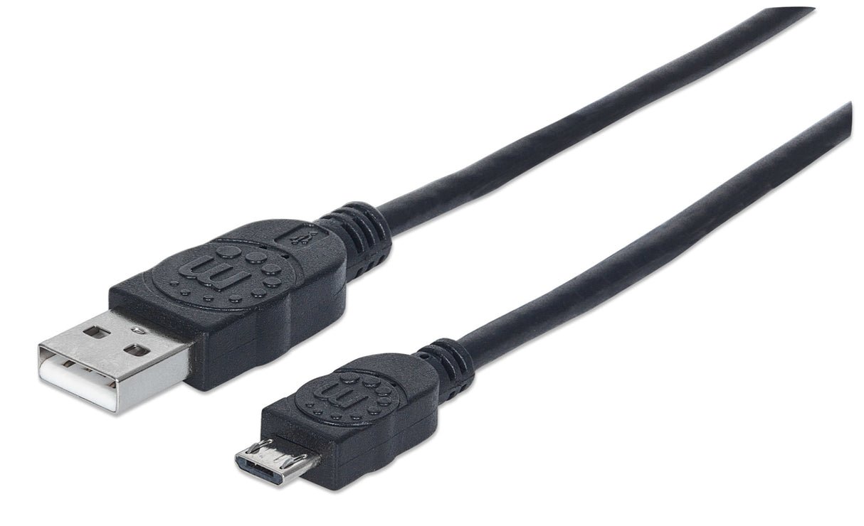 Manhattan Cable para Dispositivos USB Micro-B de Alta Velocidad, Negro