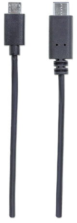 Manhattan 1m, USB 2.0 Micro-B/USB C Cable USB 2.0 USB C Micro-USB B Macho