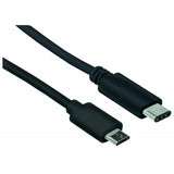 Manhattan 1m, USB 2.0 Micro-B/USB C Cable USB 2.0 USB C Micro-USB B Macho