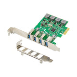 X-Media XM-PEX-U304S tarjeta o adaptador de interfaz Interno USB 3.2 Gen 1 (3.1 Gen 1), PCIe, Perfil bajo, PCI 2.0