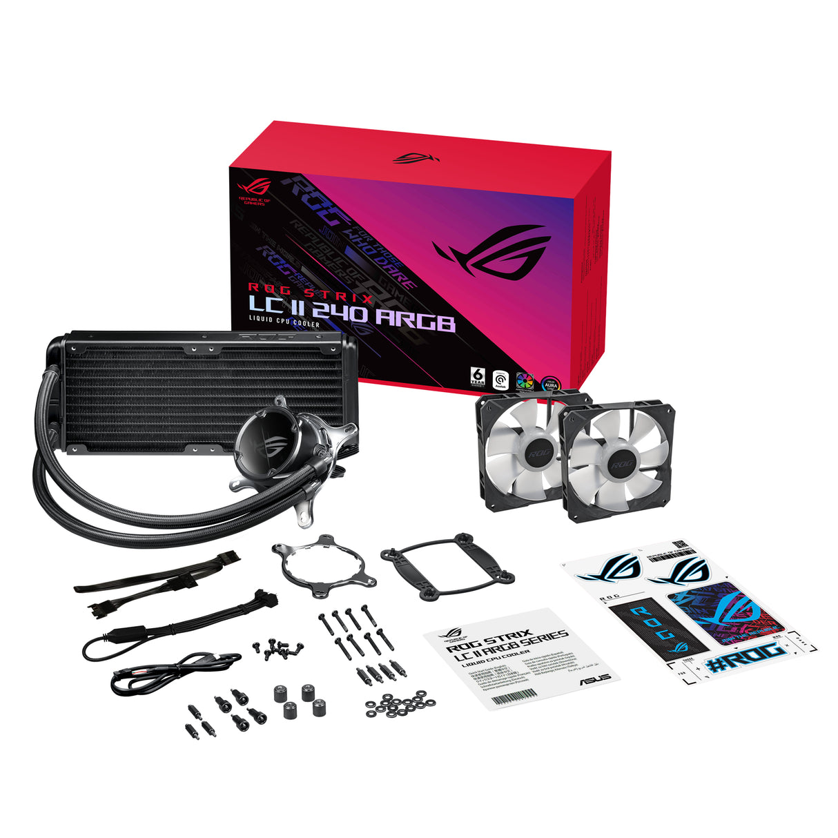 ASUS ROG STRIX LC II 240 ARGB sistemas de refrigeración para ordenadores Procesador 12 mm 80,95 cfm 137,5 m³/h