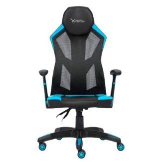 XZEAL XZSXZ30A silla para videojuegos Silla universal para juegos asiento acolchado, 150 kg, respaldo de malla, Negro