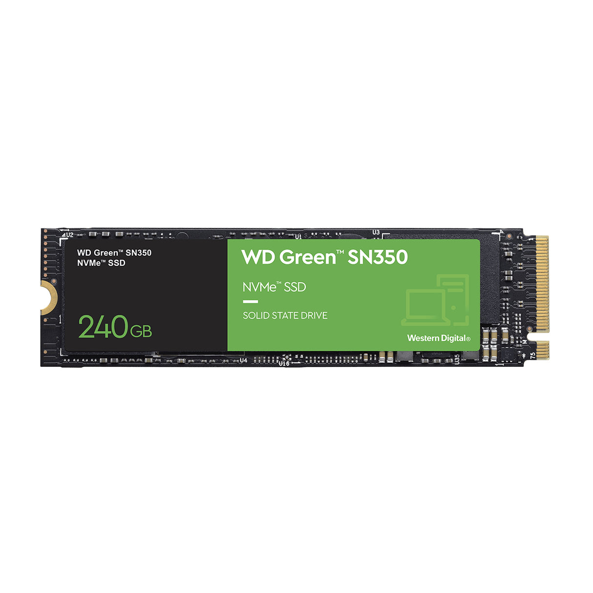 Western Digital Green SN350 240 GB M.2 PCI Express 3.0 NVMe, 2400 MB/s, 8 Gbit/s