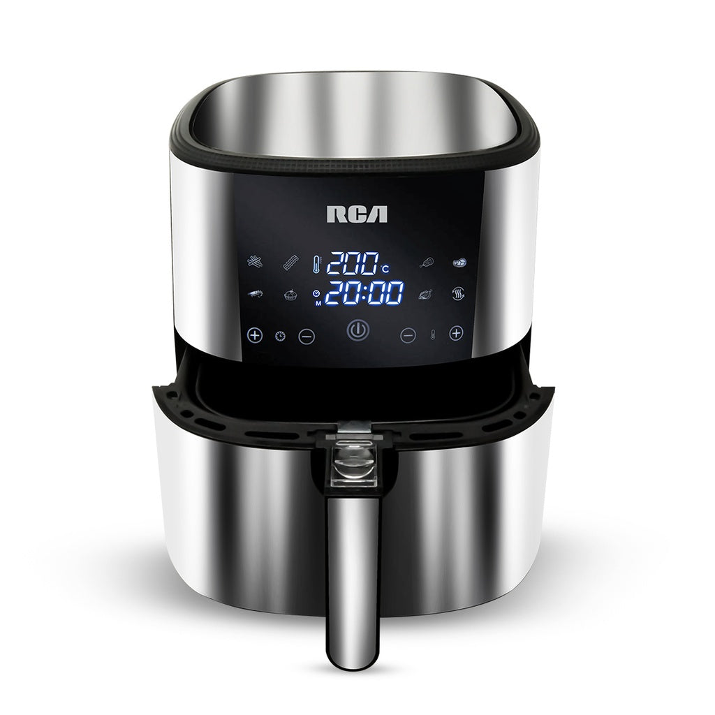 RCA RC-107 freidora Sencillo 8 L 1800 W Freidora de aire caliente Negro, Acero inoxidable