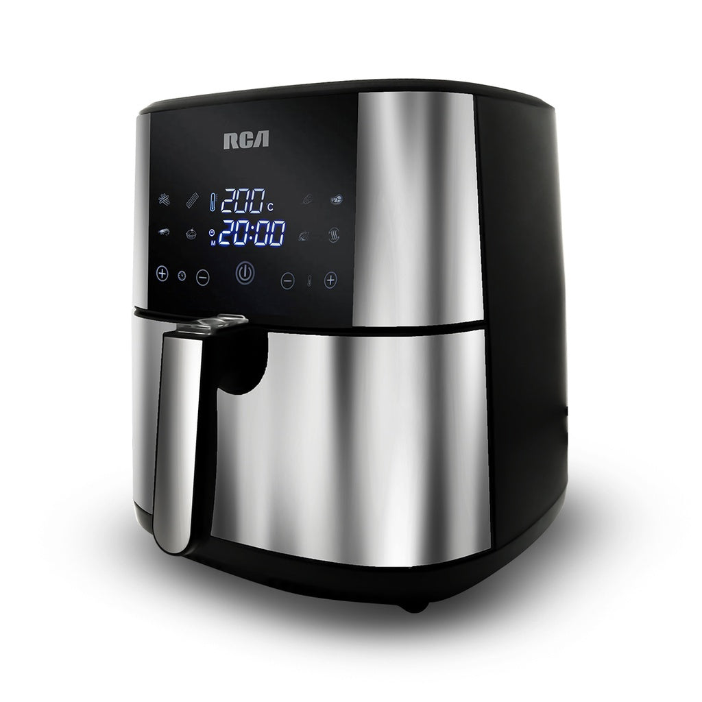 RCA RC-107 freidora Sencillo 8 L 1800 W Freidora de aire caliente Negro, Acero inoxidable