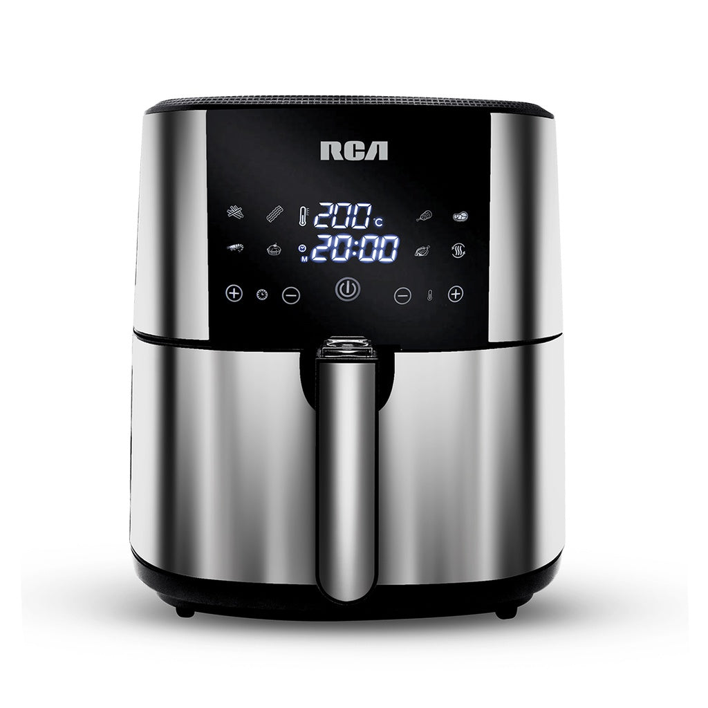 RCA RC-107 freidora Sencillo 8 L 1800 W Freidora de aire caliente Negro, Acero inoxidable, 200 °C