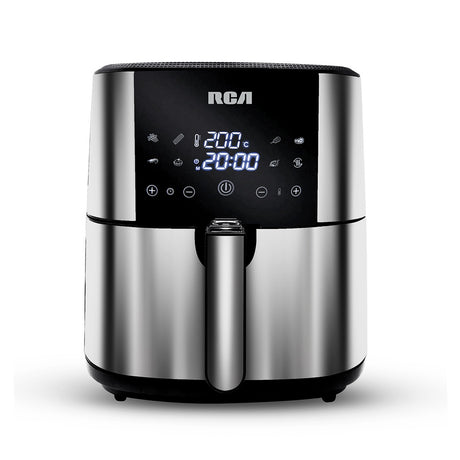 RCA RC-107 freidora Sencillo 8 L 1800 W Freidora de aire caliente Negro, Acero inoxidable, 200 °C