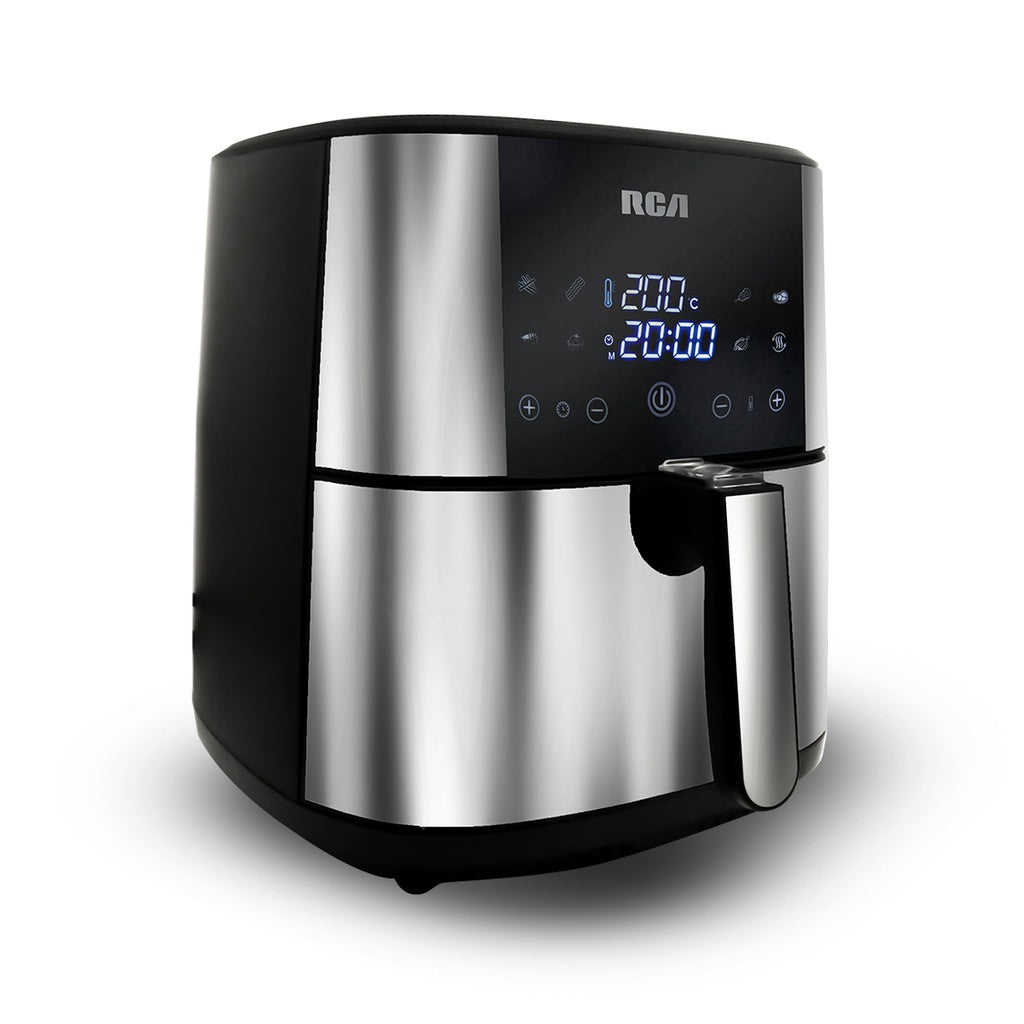 RCA RC-107 freidora Sencillo 8 L 1800 W Freidora de aire caliente Negro, Acero inoxidable, 200 °C