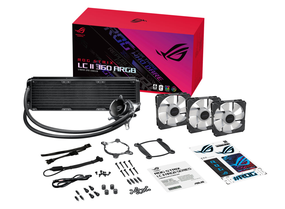 ASUS ROG STRIX LC II 360 ARGB sistemas de refrigeración para ordenadores Procesador 12 mm 80,95 cfm 137,5 m³/h