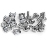 StarTech.com Paquete de 50 Tornillos y Tuercas Enjauladas Cage Nuts M5 para Rack Armario Servidores Rack Tornillo Plata 210 g 50 pieza(s)