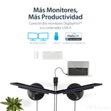 ASUS Adaptador Gráfico Externo USB 3.0 a DisplayPort Doble 4K60 DisplayLink - Cable Conversor USB 3.0 a DP de Vídeo Adap