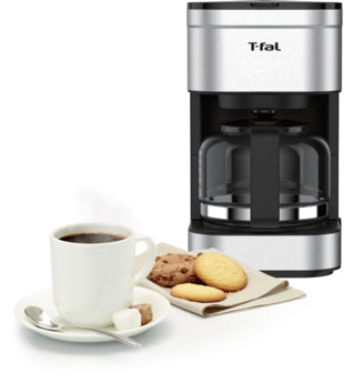 T-Fal 7 CUPS CM223 Semi-automática Cafetera por goteo, De café molido, Acero inoxidable