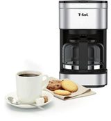 T-Fal 7 CUPS CM223 Semi-automática Cafetera por goteo, De café molido, Acero inoxidable