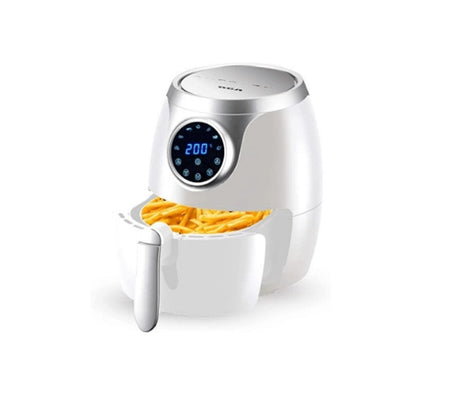 RCA RC-106 freidora Sencillo 3.06 L Independiente 1300 W Freidora de aire caliente Plata, Blanco, 200 °C, 30 min