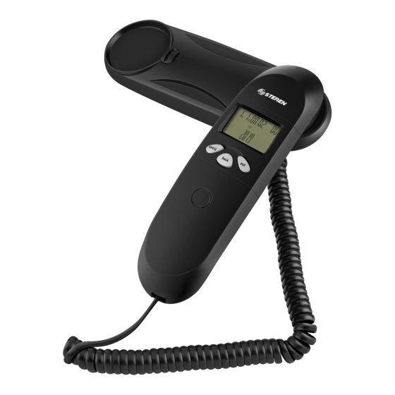 Steren TEL-008N teléfono Teléfono DECT/analógico Identificador de llamadas Negro
