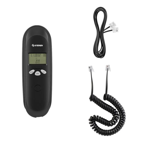 Steren TEL-008N teléfono Teléfono DECT/analógico Identificador de llamadas Negro