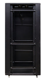 Enson ENS-RKGB45U4 armario rack Rack o bastidor independiente Negro, 800 kg, Rueda de reenvío