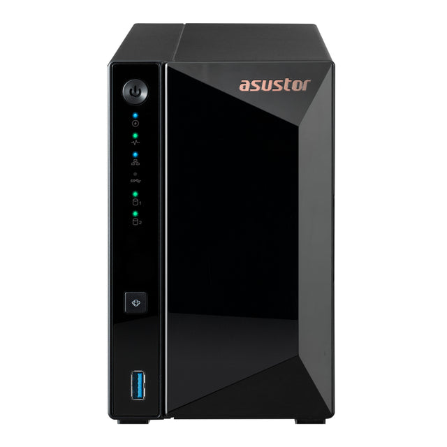 Asustor DRIVESTOR 2 Pro Gen2 AS3302T v2 NAS Realtek RTD1619B 2 GB DDR4 ADM Negro