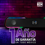 BOCINA START THE GAME BSP-350 BLUETOOTH/3.5MM, USB, ILUMINACIÓN RGB, NEGRO