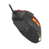 Getttech GPM-RGBWR-G1-RD ratón Juego Diestro USB tipo A 7200 DPI, Naranja, Rojo