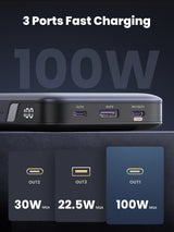 Ugreen 25188 batería externa 20000 mAh Gris