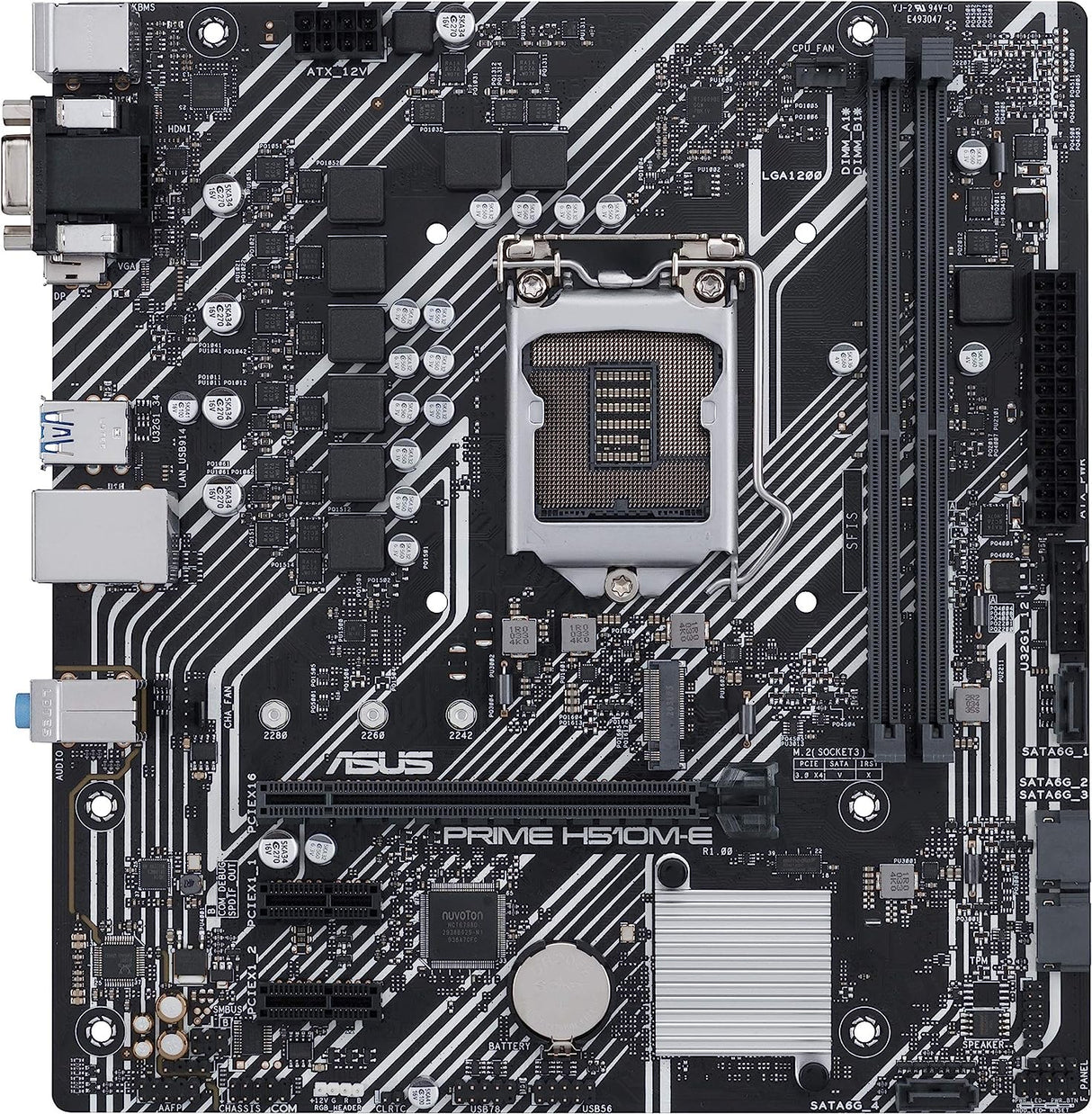 Motherboard Asus Prime H510M-E 2 Ddr4 Max 64 Soc1200 11Va Hdmi D-Sub M.2  Matx FullOffice.com