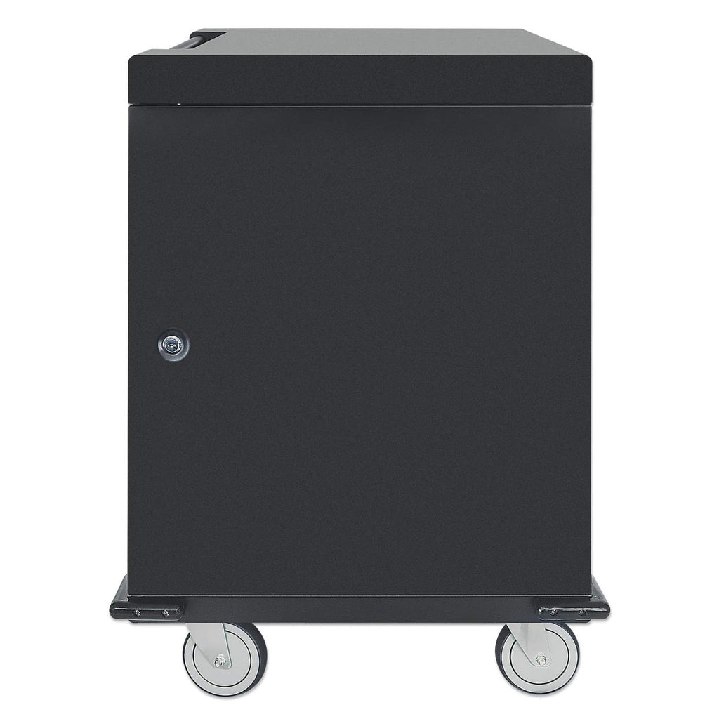 Manhattan Carrito de carga UVC con 32 puertos USB-A y 32 tomas de corriente alterna Laptop Piso 38 mm 3 mm 28 mm