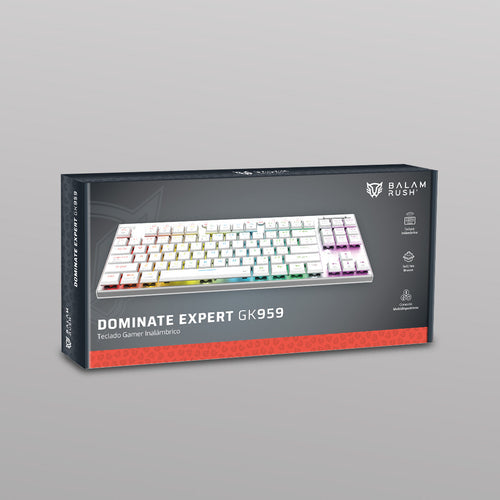 Teclado Gaming Balam Rush GK959, Retroiluminación RGB, 104 Teclas, Anti-Ghosting, Cable Trenzado, Negro