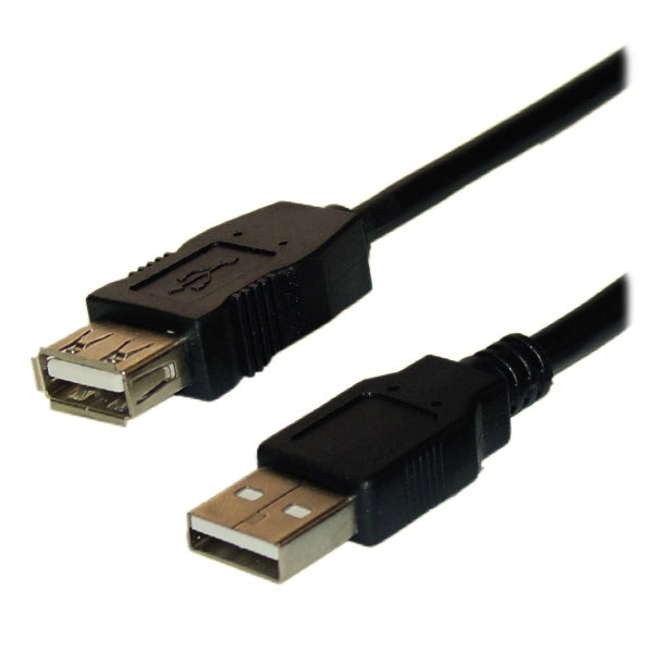 EXTENSION XCASE USB 7.5 METROS 2.0 PASIVAS(MACHO - HEMBRA)  NEGRO