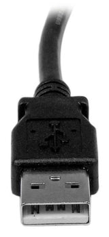 StarTech.com Cable Adaptador USB de 1m para Impresora Acodado - 1x USB A Macho - 1x USB B Macho en Ángulo Derecho