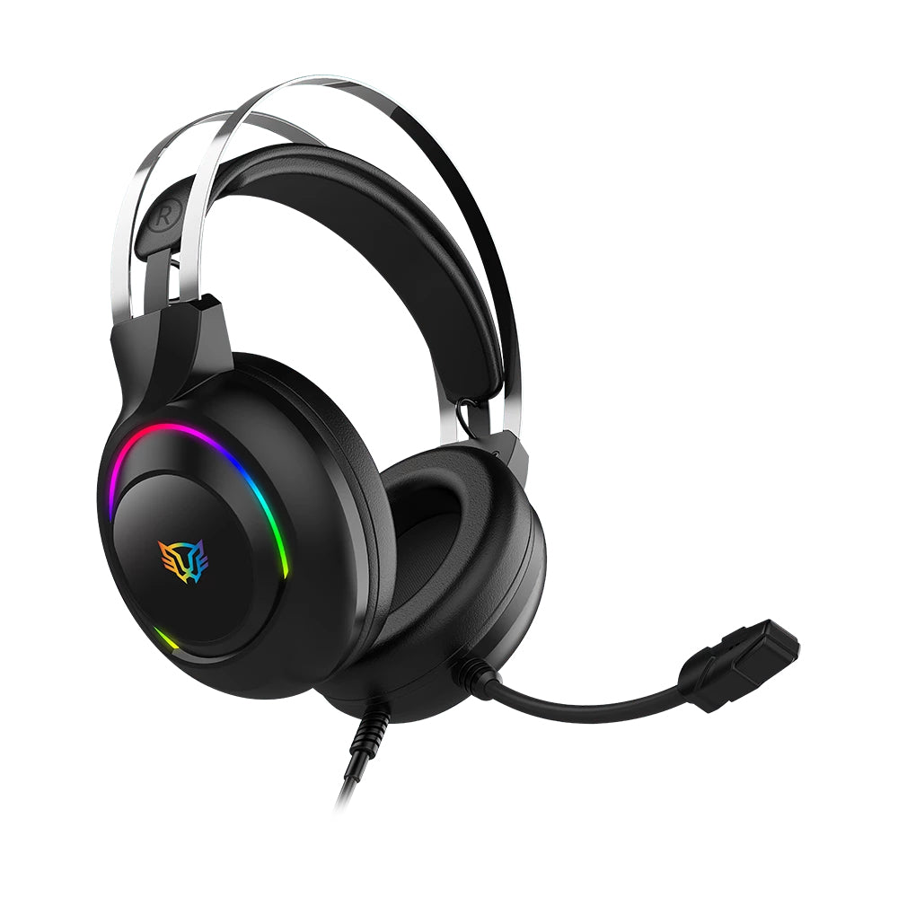 Audífonos Gamer BALAM RUSH Hesix II HS688 / Alámbricos + Over Ear + Bocinas 50 mm + Mic Fijo / Sonido Dinámico + Compati