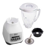 Oster BLSTKAGWPB-013 licuadora 1.5 L Batidora de mesa Blanco, Función de pulso, Picahielos