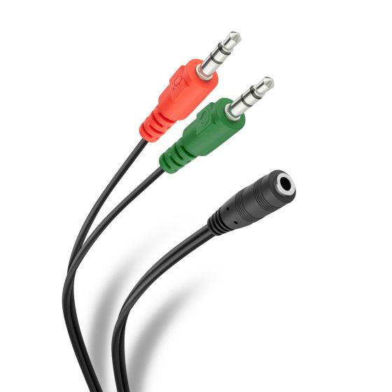 Steren 252-143 cable de audio 0.17 m 2 x 3.5mm 3,5mm Multicolor, Macho, Hembra