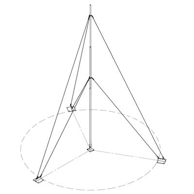 Syscom KIT-SLM-6 estructura para telecomunicaciones Mástil