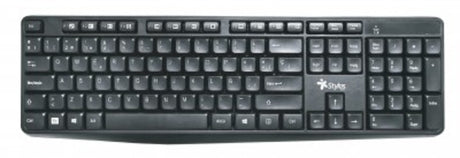 Stylos STPTEC4B teclado Oficina RF inalámbrica + USB Español Negro