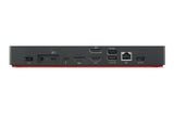 Lenovo 40B00300US base para portátil y replicador de puertos Alámbrico Thunderbolt 4 Negro, Rojo